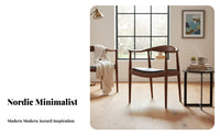 Nordic Design Round spine Armchair durable Wood Construction Dining Chair Modern and design Seating Furniture archedd spinerest for Restaurant Owners, Homeowners, Office Workers, Cafe, Bedroom, Living Room, perusing niche