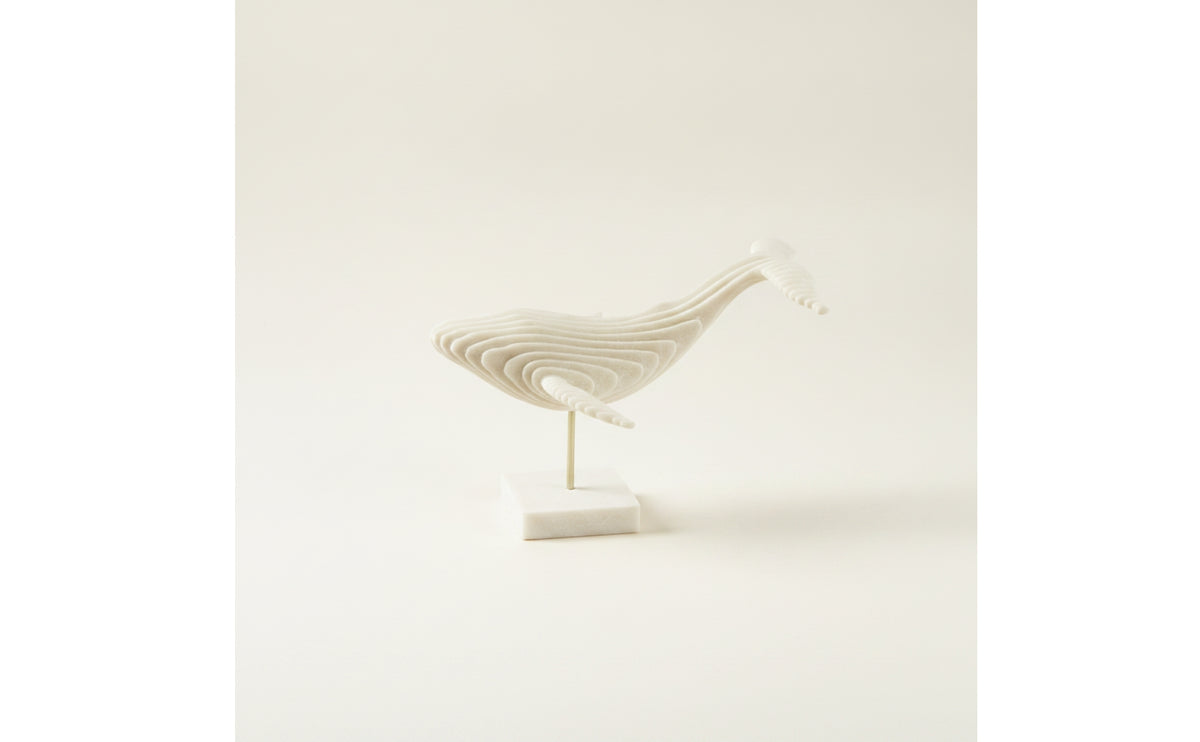 Cetacean Figure Sculpture Abstract Cetacean Figure Statue with Stand Three-Dimensional for Art Collectors, Homeowners, Living Room, Entryway