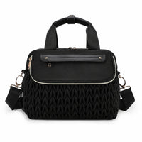 Diaper Bag with Changing Pad Organized Infant Carrier with Shoulder Strap Insulated Quilted Diaper Tote for Moms