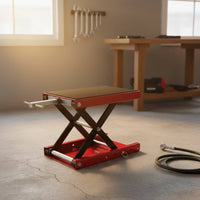 Motorcycle Jack with Lock Antiscivolo Motorcycle Lift Jack in Acciaio Motociclo for Garage, Repair Shop