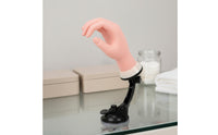 Lifelike Shape Silicone Practice Hand Desktop Stand Training Equipment Adjustable Pose for Nail Salon, Tabletop