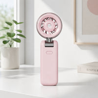 Rechargeable 5-Speed Spray Fan Cordless Handheld Misting Fan Compact Mini for Travelers