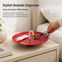Modern Ceramic Valet Tray, Decorative Trinket Tray for Entryway Table, Matte Finish Key Bowl Catchall