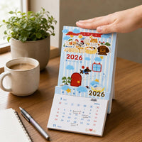 2026 Desktop Easel Calendar Creative Desk Calendar Gift