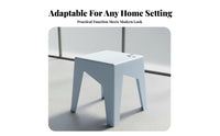 Thickened long-lasting Stackable Plastic Stool Modern Minimalist Design Stackable Utility Stool Space-Saving Household Seating Easy to Clean for home users, Business Owners, Dining Room, business areas, Kitchen, Office