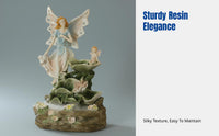 Resin Cherub European Style Living Room Decor, Flowing Water Sculpture, Home Decoration