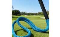 Polyester Golf Swing Training Rope Black Grip Golf Tempo Rope Blue Swing Training Aid Looped