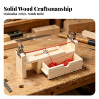Wooden Knotting Board with Drawer Sturdy Wood Wooden Bracelet Jig Bracelet Weaving Jig Built-in Ruler Adjustable Braiding