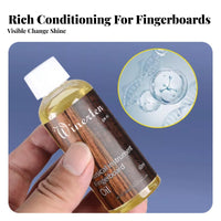 60 Ml Lemon Oil Fretboard Cleaner Removes Guitar Fingerboard Care Oil Renews Shine Guitar Cleaning Kit for Instrumentalists, Repair Shop, Home