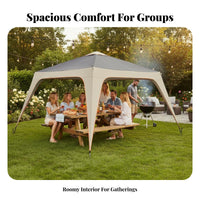 Hexagonal Camping Tarp sunlight Protection Car Side Awning Waterproof sun cover for Beachgoers, Families, Barbecues, outdoor meals, Backyard Gatherings