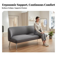 Vintage Design olive Retro Settee space-saving Size Upholstered 2-Seater Oil Wax Finish Loveseat Minimalist design for Apartment Dwellers, Boutique Owners, Students