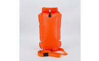 High-Visibility Waterproof Dry Bag Buoy Easy to Inflate Swim Buoy with Waist Belt Adjustable Tow Buoy Lightweight for Open Water Swimmers, Pool Training