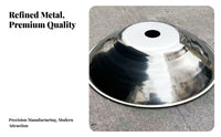 Non-Attractive Stainless Steel Dome Reflector Waterproof Stainless Steel Dome Shade Heavy-Duty for Warehouse, Factory, Workshop