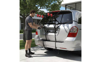 Adjustable Trunk-Mounted Bike Rack Universal Compatibility Trunk-Mounted Cycle Rack Hanging Rear Bike Carrier Easy to Install for Weekend Rides