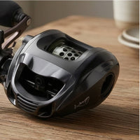 Compact Baitcasting Reel with Shallow Spool Micro-Adjustment Sleek-Profile Baitcasting Reel Adjustable Low-Profile Baitcaster for Anglers