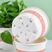 Plant Pots and Flower Pots, Round Resin Planter for House Plants, Heavy Duty Gardening Pot, Simple Nordic Style Floor Standing Indoor Container