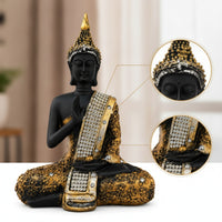 Buddha Statue Tabletop Thai Buddha Statue Decorative for Living Room, Entryway