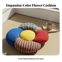 Soft and Comfortable Colorful Tatami Cushion Multi-Functional Luxuriously Soft Petal Floor Pillow Good Resilience for Adults, Balcony