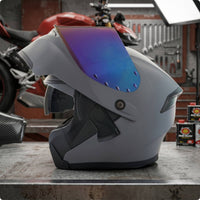 Matte Modular | Ventilated, Full Face Helmet with twin Visor, for City Commuting