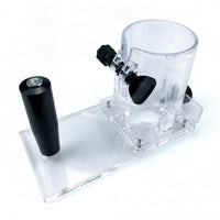 Carpentry Accessory Screw Fastened Clear Acrylic Router Base Plate Carpentry Tool Part Vibration Resistant