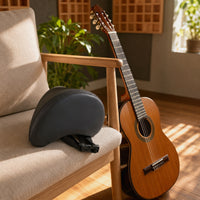 Ergonomic Guitar Support Cushion Comfortable Guitar Cushion with Strap Stable Curved for Guitarists, Practice, Home Playing
