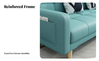 2-in-1 Design Folding Sofa Bed Space-Saving Living Room Furniture Easy Conversion transformable Couch Performance material for Apartment Dwellers, Guest Hosts, Home Office Workers