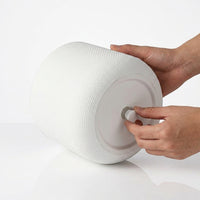 White PP Plant Pot, Breathable Planter for Indoor Plants, Simple Round Desktop Plant Pots