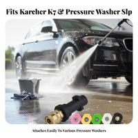8 Pieces 1/4 Inch Quick Connect Adapter Pressure Washer Adapter Watertight Brass Pressure Washer Coupler for Patio Cleaning