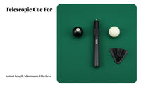 Telescopic Cue Extension Metal Construction Telescopic Cue Stick Extension Non-Slip Grip Lightweight for Amateurs, Bar, Club