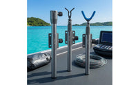 3 Pieces Ice Fishing Rod Holder Clamp-Style Adjustable Rod Holder