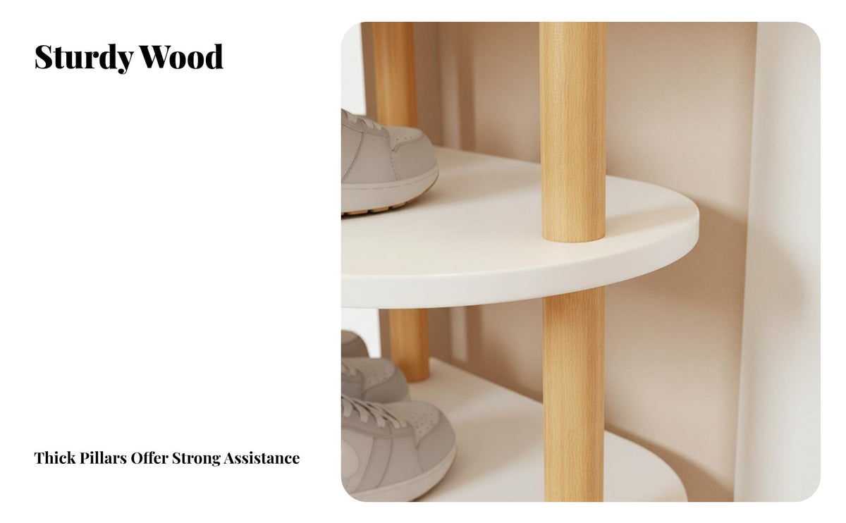 Space-Saving Design Vertical Corner Shoe Stand Multi-Tier Vertical Shoe Stand Large Capacity Entryway Furniture Sturdy Construction for Apartment Dwellers, Homeowners, Families, Small Areas, Hallway, Bedroom, Closet