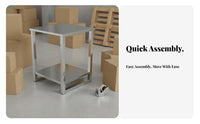 Long-Lasting Stainless Steel Work Table Rustproof Heavy Duty Utility Table Rust Resistant Stainless Steel Aquatic Aquarium Stand Easy to Clean for Workshop Workers, Warehouse Personnel, Aquarium Hobbyists, Garage, Restaurant, Living Room, Outdoor