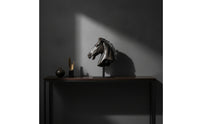 Horse Head Sculpture Rustic Horse Head Statue Retro for Entryway, Study