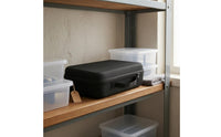 EVA Hard-Shell Tool Bag Black Zip-Around Tool Storage Bag Easy to Organize Utility Pouch Crush-Resistant