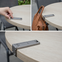 Titanium Alloy Portable Bag Hanger Hook Keychain for Tables