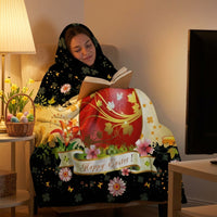 Funny Easter Flannel Blanket for Kids and Adults, Thick Couch Blanket for Sofa, Living Room, Birthday Bedroom Decor
