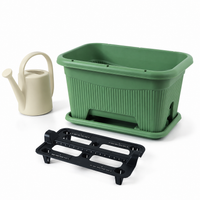 Rectangular Planter, Flower Pot, 50cm, Deep Type, 33L, Made of Polypropylene Resin, For Home Gardening & Balcony Gardening, With Drainage Filter Net & Tray