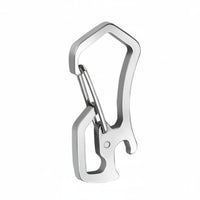 Stainless Steel Carabiner Keychain Multifunction Carabiner Clip Compact Key Holder Multitool for Hikers, Hiking