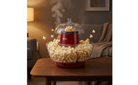 Red Body Popcorn Appliance with Bowls Transparent Lid Electric Popcorn Appliance 1200W Kitchen Appliance European Plug