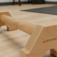 Stable Support Wood Pushup Handles Sturdy Wooden Push-up Grips Long-Lasting Wooden Parallettes Non-Slip Base for Home Gym, Gymnastics Training