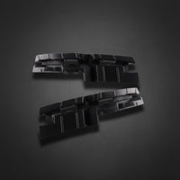 Direct Replacement Front Bumper Grille Easy Installation Front Bumper Lower Grille Long-Lasting Construction Fog Light Bezel Shock Resistant for DIY Enthusiasts