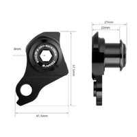 High-Strength Aluminum Alloy UDH Direct Mount Hanger CNC Machined Bike Rear Derailleur Hanger Anodized Finish for Cyclists, Mountain Biking, Road Cycling