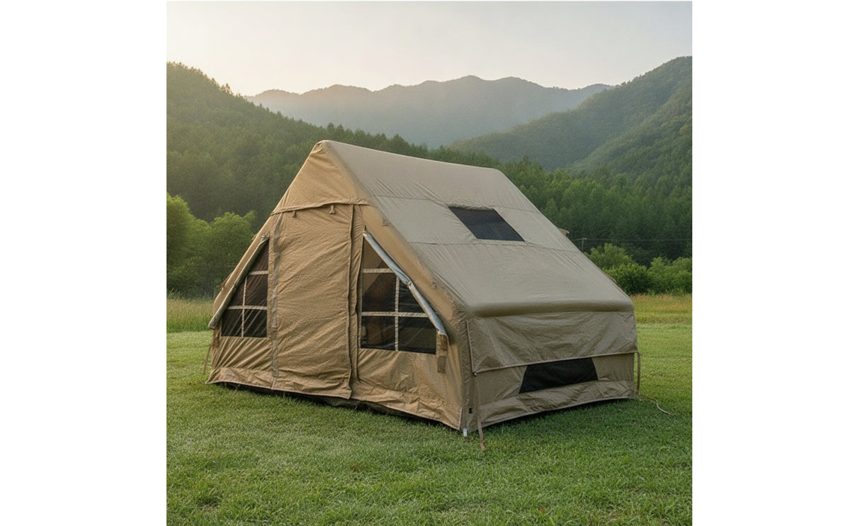 Inflatable Camping Tent Easy Setup Inflatable Tent with Canopy Spacious for  , Families, Outdoor, Backyard