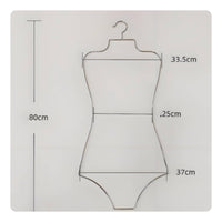 Golden Finish Bikini Display Hanger Sturdy Swimsuit Hanger Elegant Design for Boutique Owners, Beach Shop, Showroom