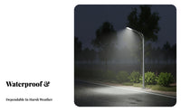 Energy Saving LED Street Light Head Weather Resistant LED Street Light IP65 Rated for Roads, Courtyard, Pathway