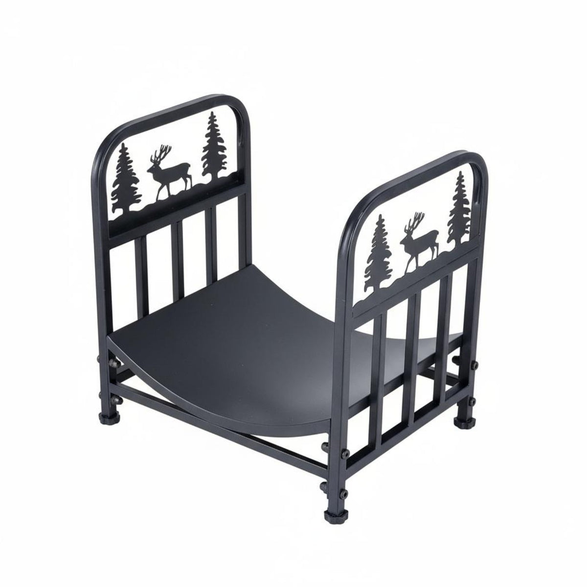 Heavy-Duty Firewood Rack Stable Construction Firewood Log Rack Easy Assembly Log Holder Stand Raised Base for Hearth, Fireside, Patio, Fire Bowl