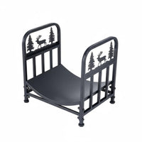 Heavy-Duty Firewood Rack Stable Construction Firewood Log Rack Easy Assembly Log Holder Stand Raised Base for Hearth, Fireside, Patio, Fire Bowl