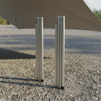 Blackout Coating Camping Tarp Windproof Outdoor Canopy Tent Protection Sunshade Canopy Waterproof for Backyard