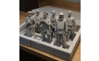 6 Pieces Unpainted Resin Infantryman Kit Detailed WW2 Soviet Soldiers Realistic Soviet Infantryman Miniatures for Display