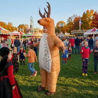 Inflatable Reindeer Costume Christmas Inflatable Reindeer Costume Full-Body for Halloween, Cosplay